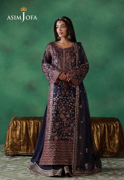 Asim Jofa | Wedding Festive Collection | AJULN-13 - Wedding Dress - available at Maria Faisal in UK and USA.