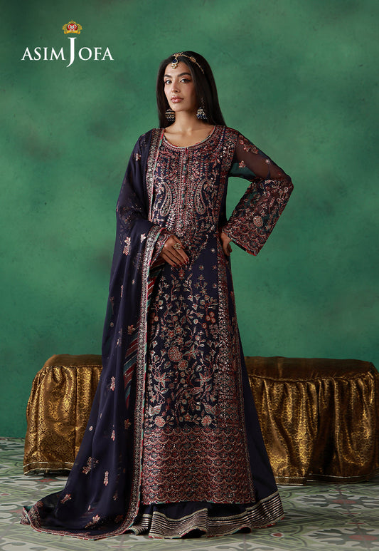 Asim Jofa | Wedding Festive Collection | AJULN-13 - Wedding Dress - available at Maria Faisal in UK and USA.