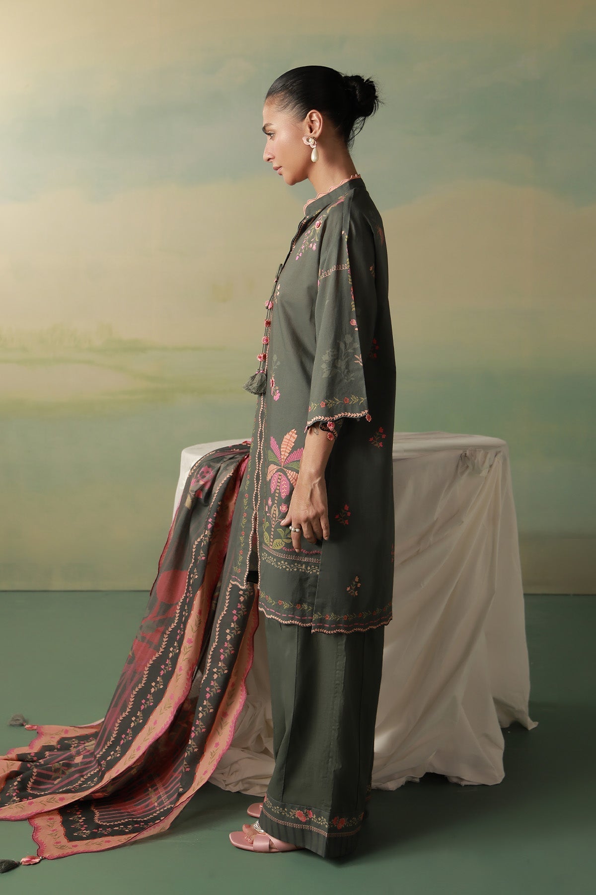 Sahar | Zyra Fall 26 |Veloura - Luxury Dress - available at Maria Faisal in UK and USA.