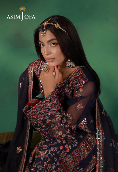 Asim Jofa | Wedding Festive Collection | AJULN-13 - Wedding Dress - available at Maria Faisal in UK and USA.