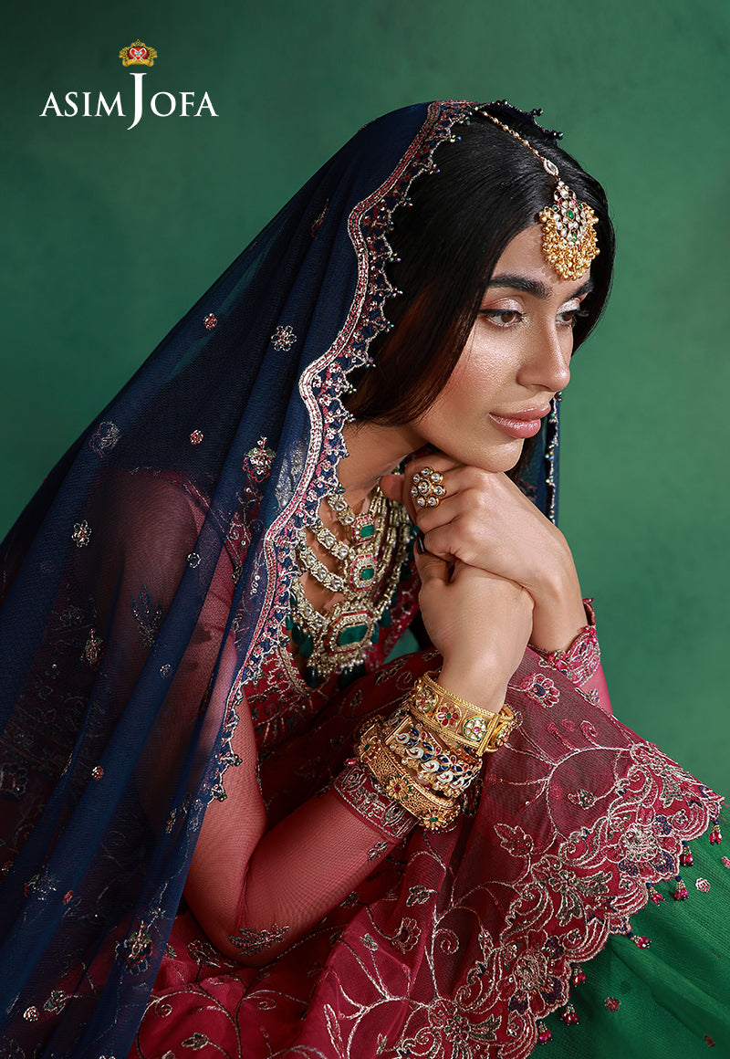 Asim Jofa | Wedding Festive Collection | AJULN-08 - Wedding Dress - available at Maria Faisal in UK and USA.