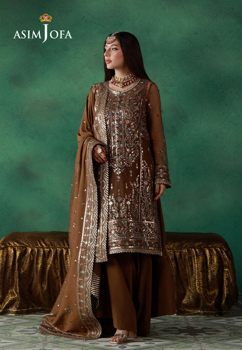 Asim Jofa | Wedding Festive Collection | AJULN-10 - Wedding Dress - available at Maria Faisal in UK and USA.