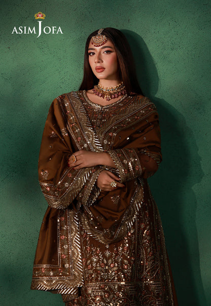 Asim Jofa | Wedding Festive Collection | AJULN-10 - Wedding Dress - available at Maria Faisal in UK and USA.