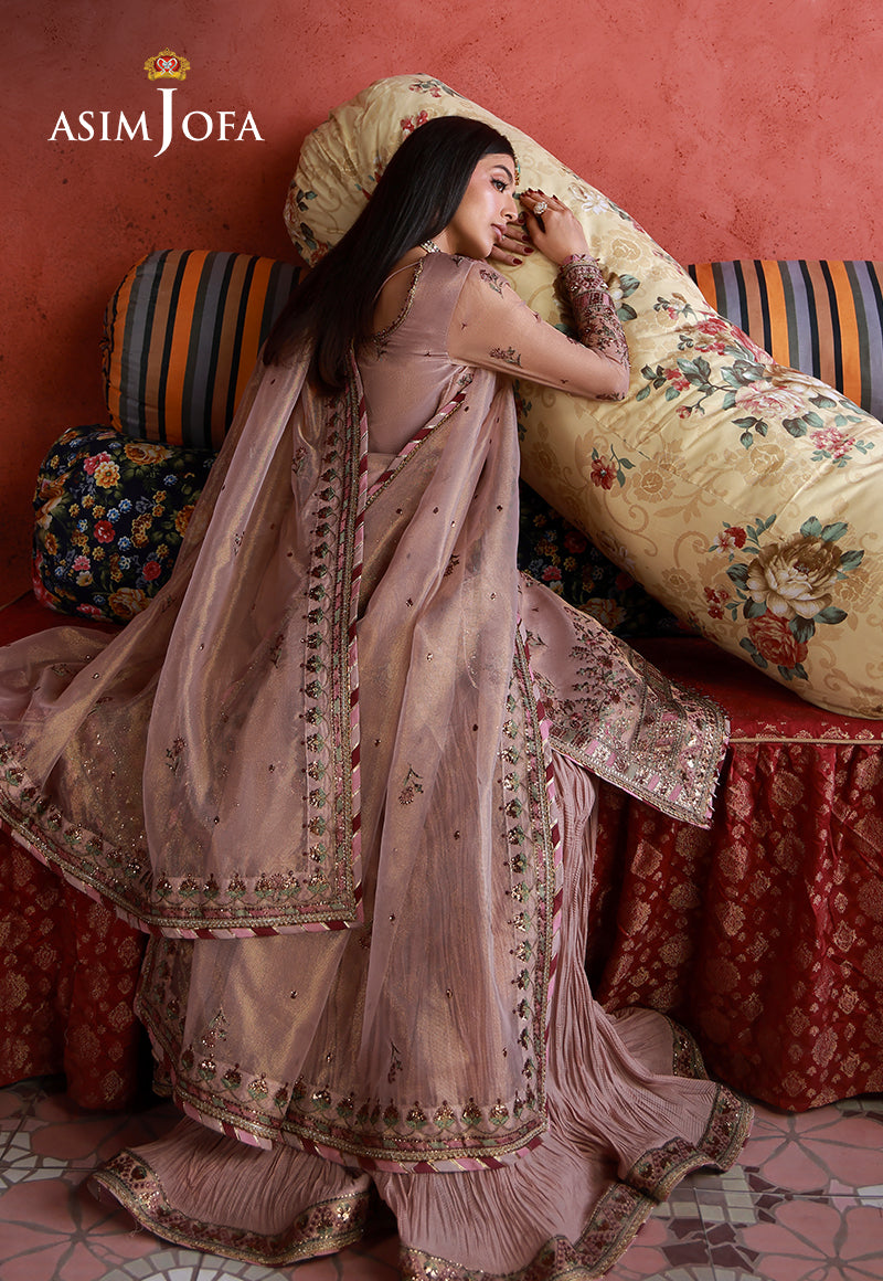 Asim Jofa | Wedding Festive Collection | AJULN-12 - Wedding Dress - available at Maria Faisal in UK and USA.