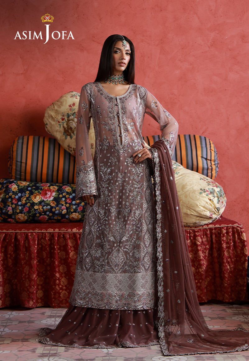 Asim Jofa | Wedding Festive Collection | AJULN-14 - Wedding Dress - available at Maria Faisal in UK and USA.