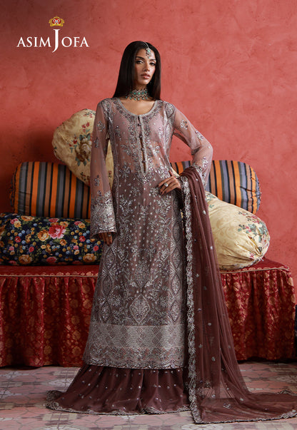 Asim Jofa | Wedding Festive Collection | AJULN-14 - Wedding Dress - available at Maria Faisal in UK and USA.