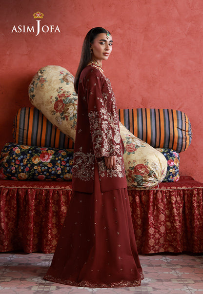 Asim Jofa | Wedding Festive Collection | AJULN-11 - Wedding Dress - available at Maria Faisal in UK and USA.