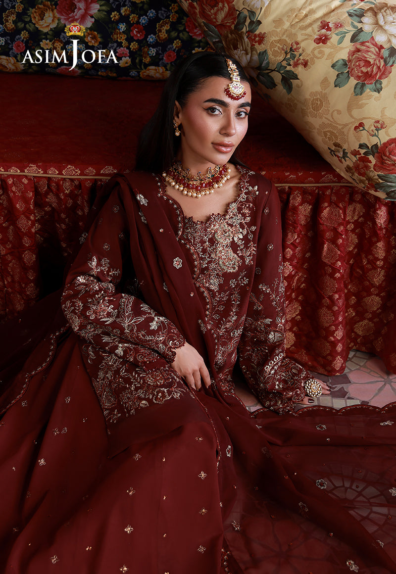 Asim Jofa | Wedding Festive Collection | AJULN-11 - Wedding Dress - available at Maria Faisal in UK and USA.