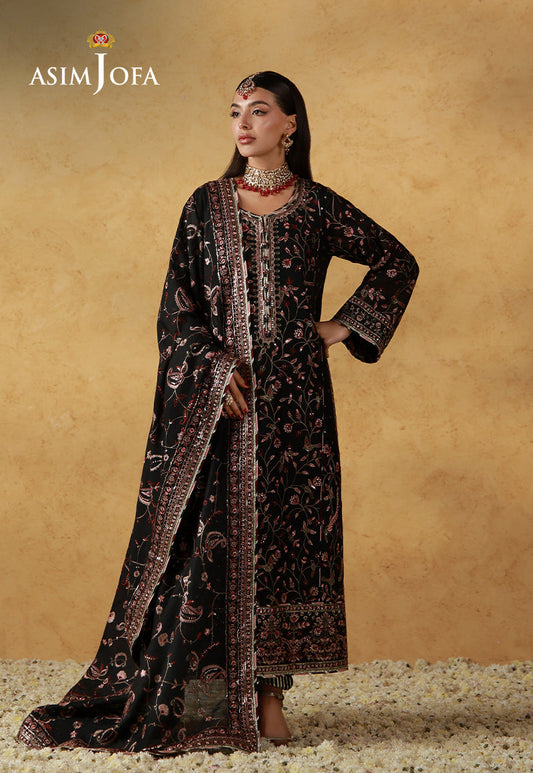 Asim Jofa | Wedding Festive Collection | AJULN-09 - Wedding Dress - available at Maria Faisal in UK and USA.