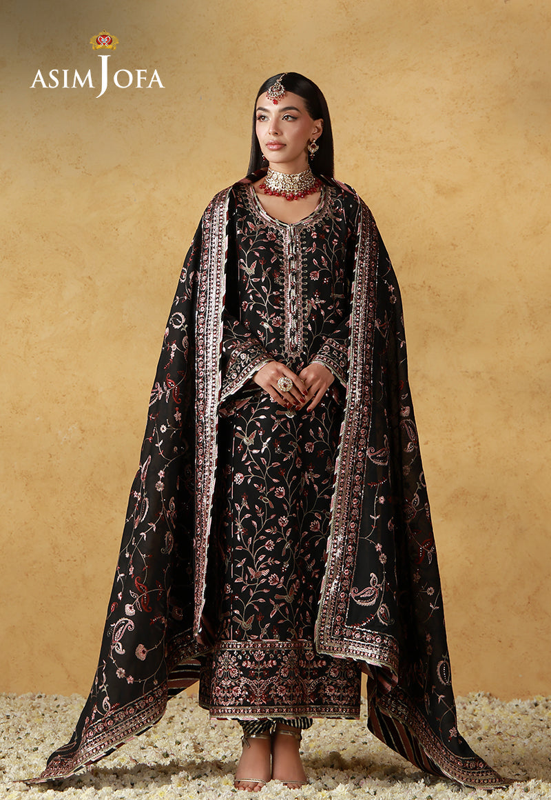 Asim Jofa | Wedding Festive Collection | AJULN-09 - Wedding Dress - available at Maria Faisal in UK and USA.