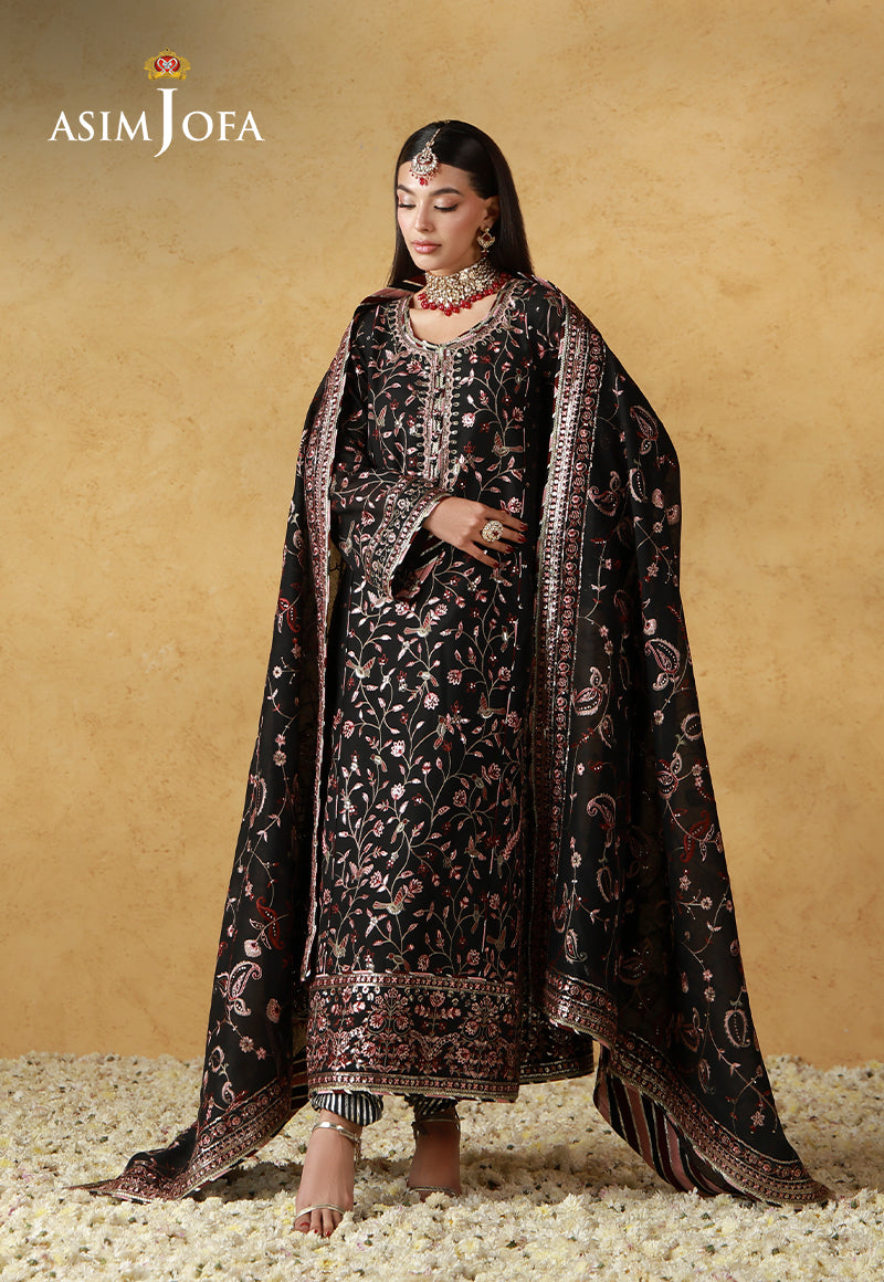 Asim Jofa | Wedding Festive Collection | AJULN-09 - Wedding Dress - available at Maria Faisal in UK and USA.