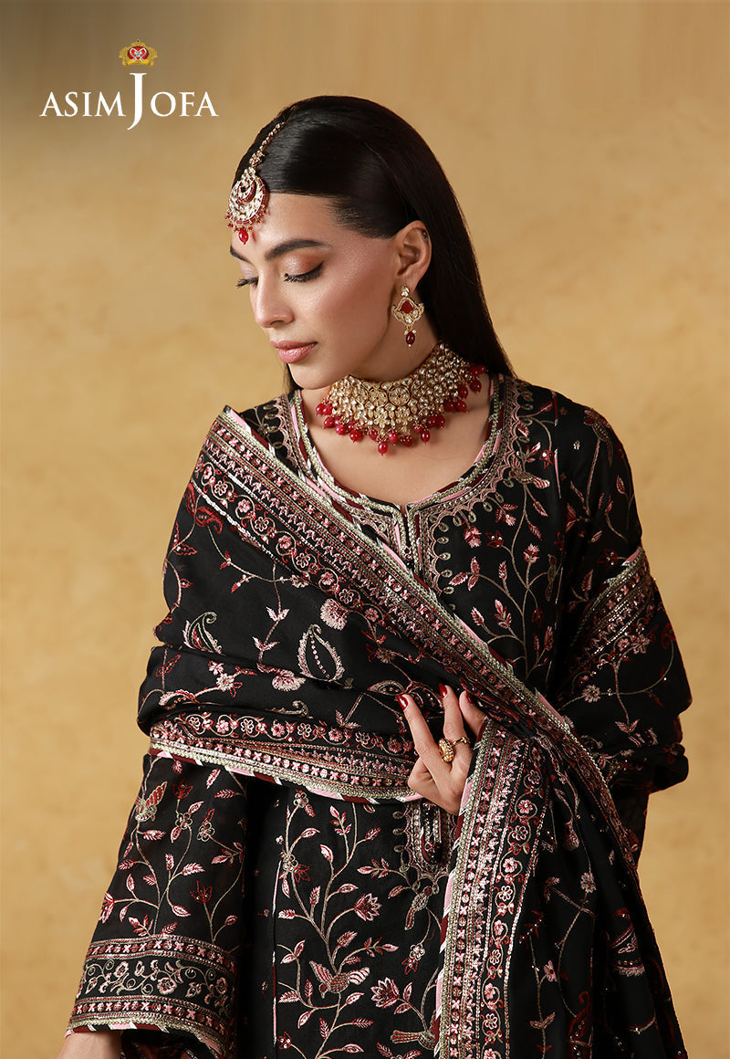 Asim Jofa | Wedding Festive Collection | AJULN-09 - Wedding Dress - available at Maria Faisal in UK and USA.