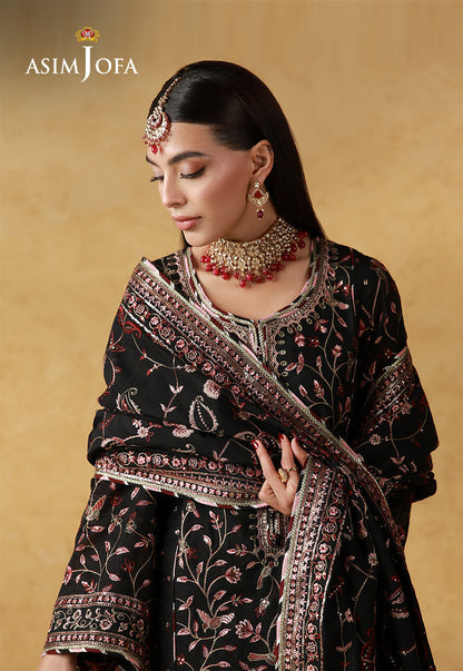 Asim Jofa | Wedding Festive Collection | AJULN-09 - Wedding Dress - available at Maria Faisal in UK and USA.