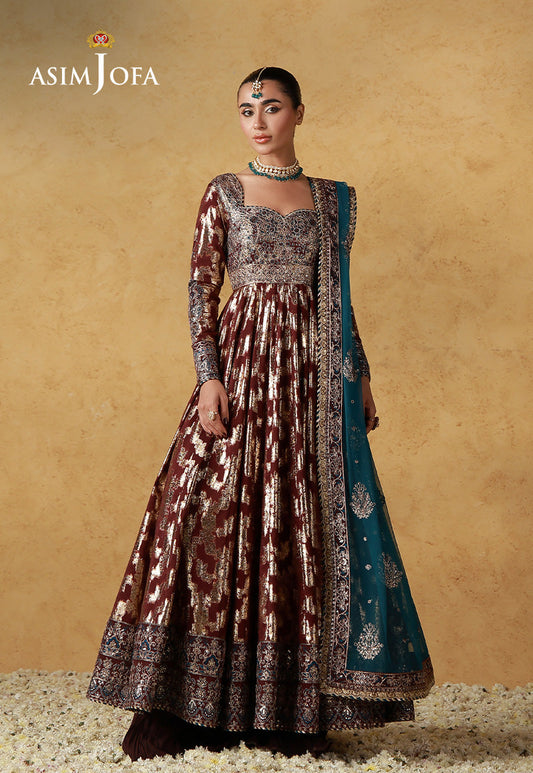 Asim Jofa | Wedding Festive Collection | AJULN-18 - Wedding Dress - available at Maria Faisal in UK and USA.