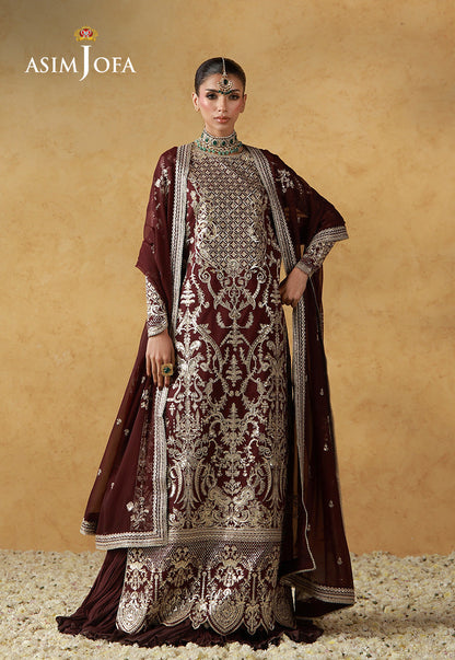 Asim Jofa | Wedding Festive Collection | AJULN-17 - Wedding Dress - available at Maria Faisal in UK and USA.