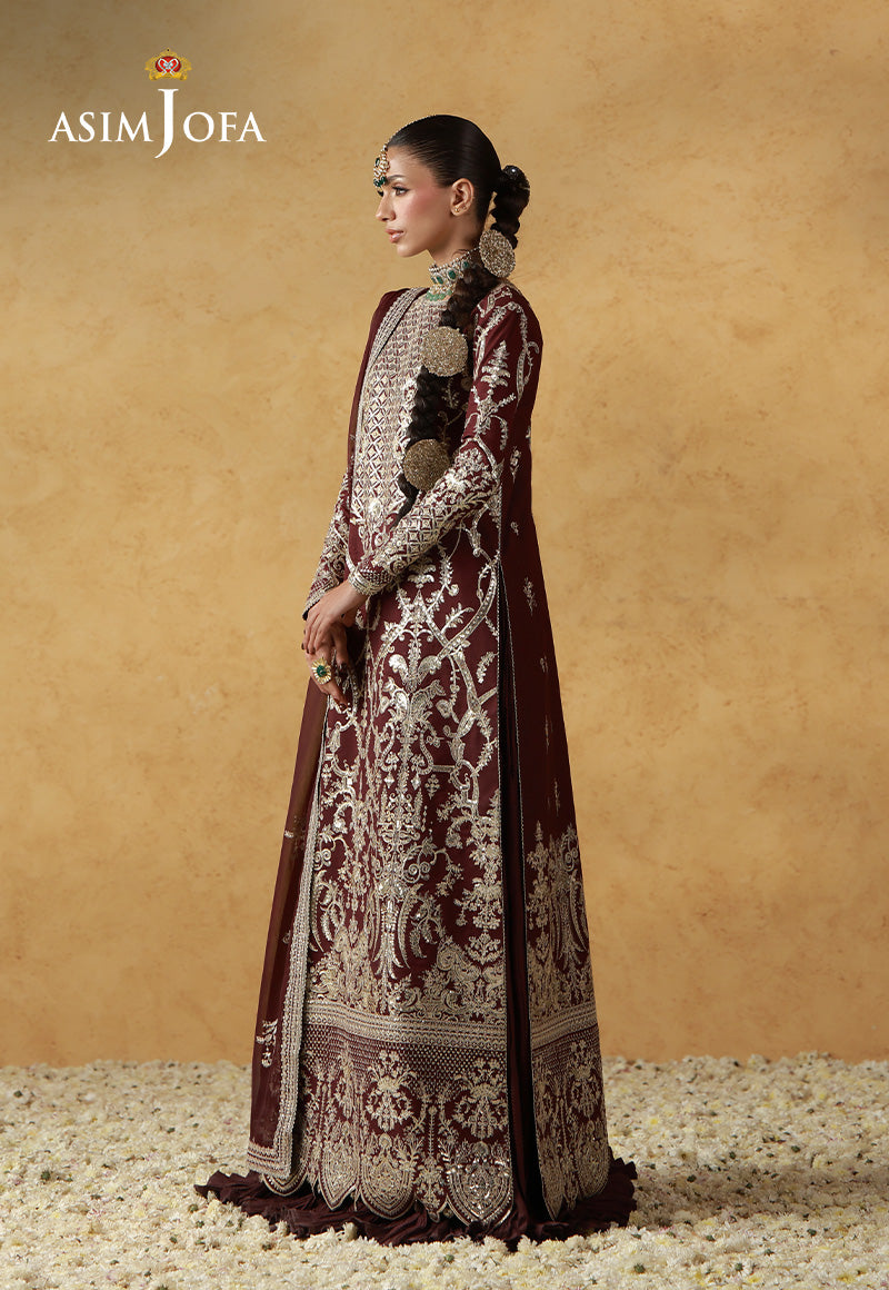 Asim Jofa | Wedding Festive Collection | AJULN-17 - Wedding Dress - available at Maria Faisal in UK and USA.
