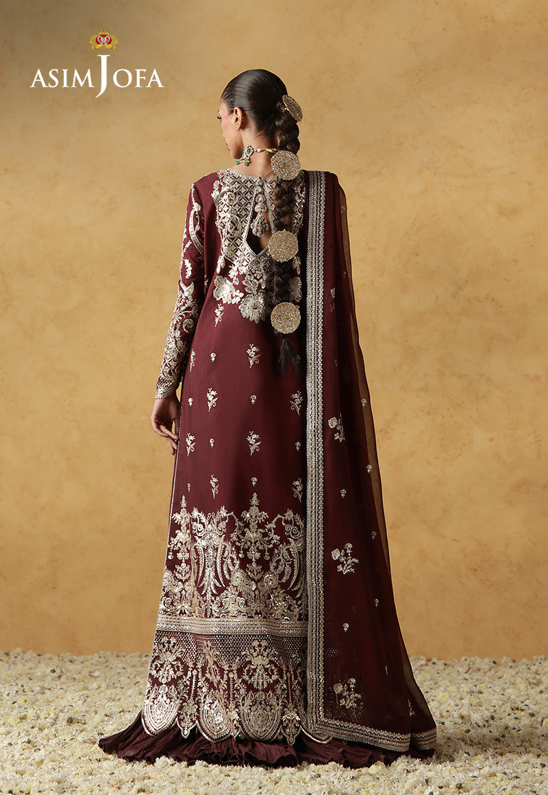 Asim Jofa | Wedding Festive Collection | AJULN-17 - Wedding Dress - available at Maria Faisal in UK and USA.