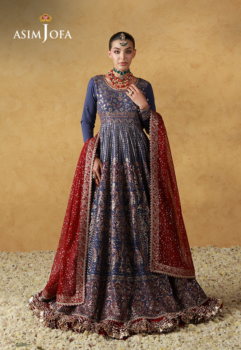 Asim Jofa | Wedding Festive Collection | AJULN-06 - Wedding Dress - available at Maria Faisal in UK and USA.
