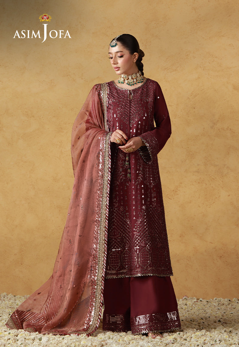 Asim Jofa | Wedding Festive Collection | AJULN-07 - Wedding Dress - available at Maria Faisal in UK and USA.