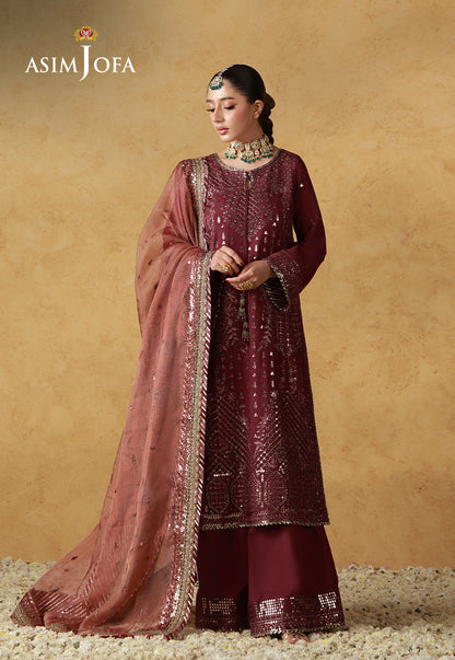Asim Jofa | Wedding Festive Collection | AJULN-07 - Wedding Dress - available at Maria Faisal in UK and USA.