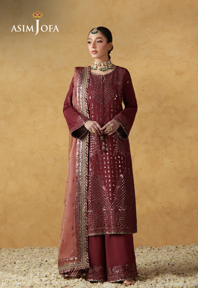 Asim Jofa | Wedding Festive Collection | AJULN-07 - Wedding Dress - available at Maria Faisal in UK and USA.