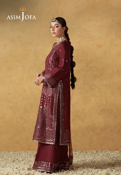 Asim Jofa | Wedding Festive Collection | AJULN-07 - Wedding Dress - available at Maria Faisal in UK and USA.