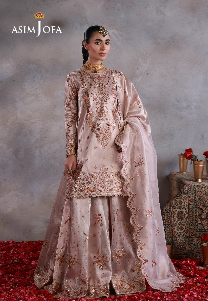 Asim Jofa | Wedding Festive Collection | AJULN-15 - Wedding Dress - available at Maria Faisal in UK and USA.
