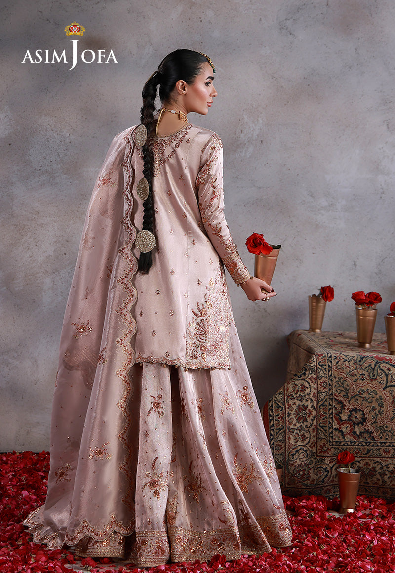 Asim Jofa | Wedding Festive Collection | AJULN-15 - Wedding Dress - available at Maria Faisal in UK and USA.