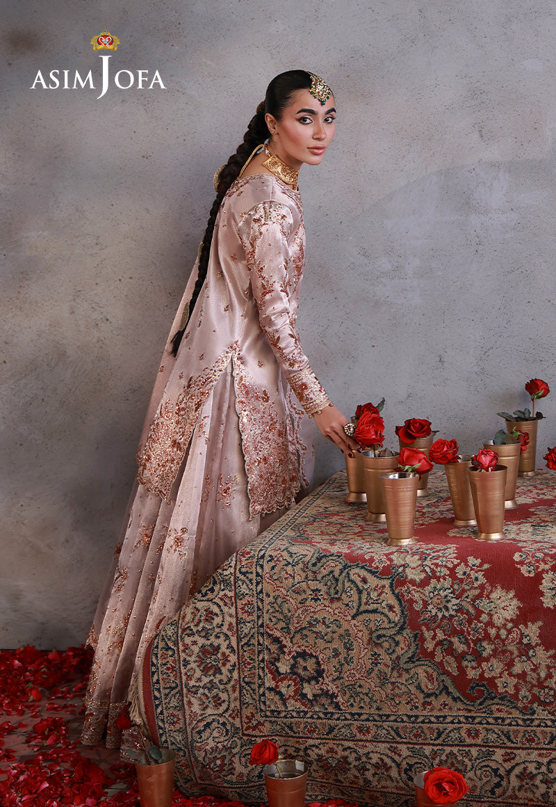 Asim Jofa | Wedding Festive Collection | AJULN-15 - Wedding Dress - available at Maria Faisal in UK and USA.
