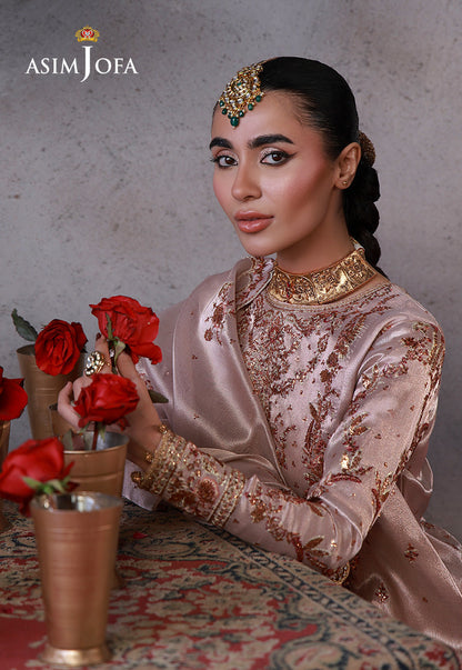 Asim Jofa | Wedding Festive Collection | AJULN-15 - Wedding Dress - available at Maria Faisal in UK and USA.