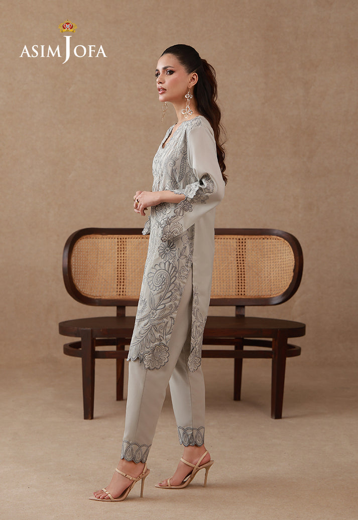 Asim Jofa | Eid Festive Pret | AJPB-319 - Casual Dress - available at Maria Faisal in UK and USA.