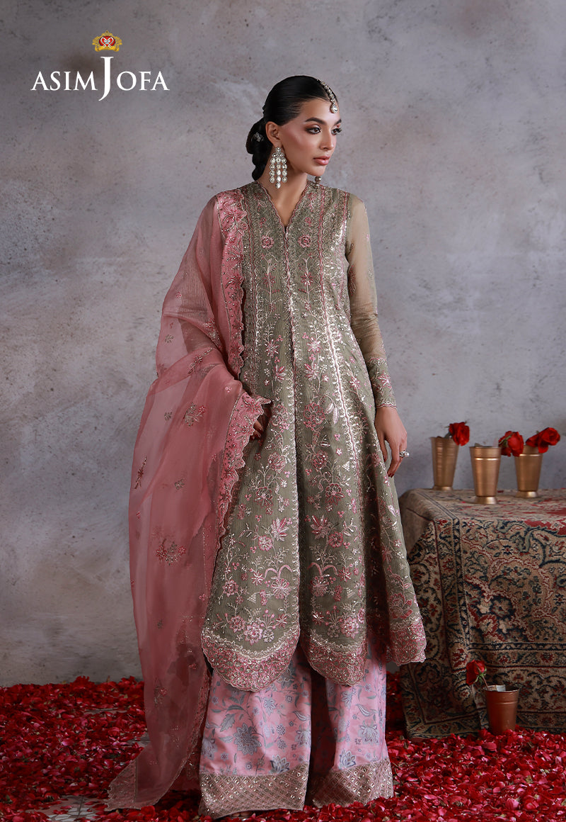 Asim Jofa | Wedding Festive Collection | AJULN-02 - Wedding Dress - available at Maria Faisal in UK and USA.