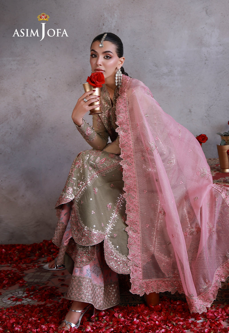 Asim Jofa | Wedding Festive Collection | AJULN-02 - Wedding Dress - available at Maria Faisal in UK and USA.