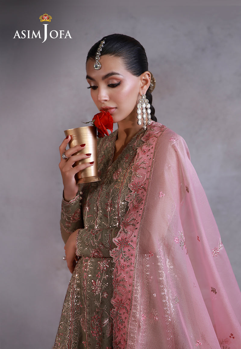 Asim Jofa | Wedding Festive Collection | AJULN-02 - Wedding Dress - available at Maria Faisal in UK and USA.