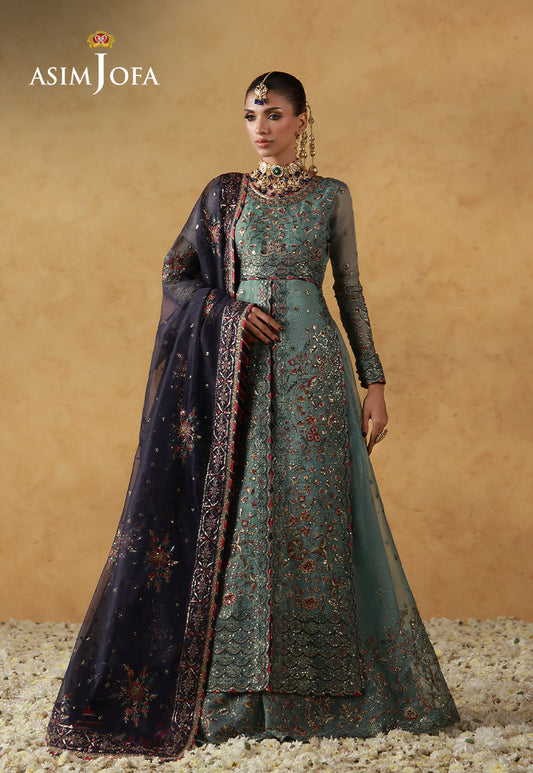 Asim Jofa | Wedding Festive Collection | AJULN-05 - Wedding Dress - available at Maria Faisal in UK and USA.