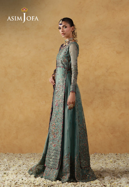 Asim Jofa | Wedding Festive Collection | AJULN-05 - Wedding Dress - available at Maria Faisal in UK and USA.