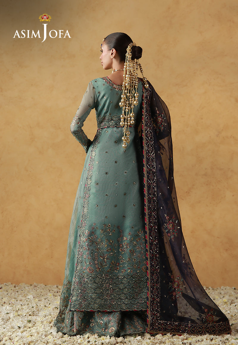 Asim Jofa | Wedding Festive Collection | AJULN-05 - Wedding Dress - available at Maria Faisal in UK and USA.