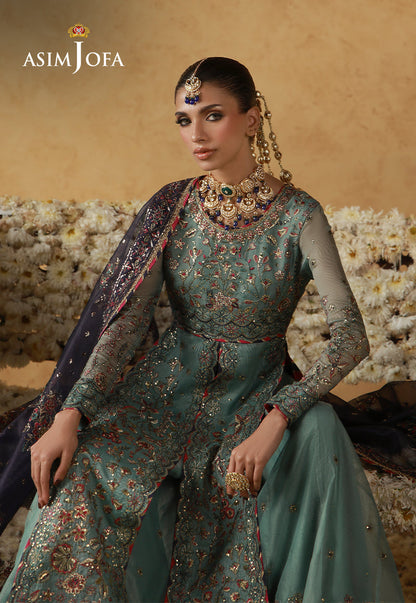 Asim Jofa | Wedding Festive Collection | AJULN-05 - Wedding Dress - available at Maria Faisal in UK and USA.