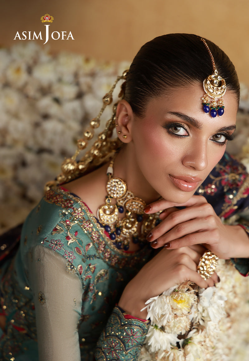 Asim Jofa | Wedding Festive Collection | AJULN-05 - Wedding Dress - available at Maria Faisal in UK and USA.