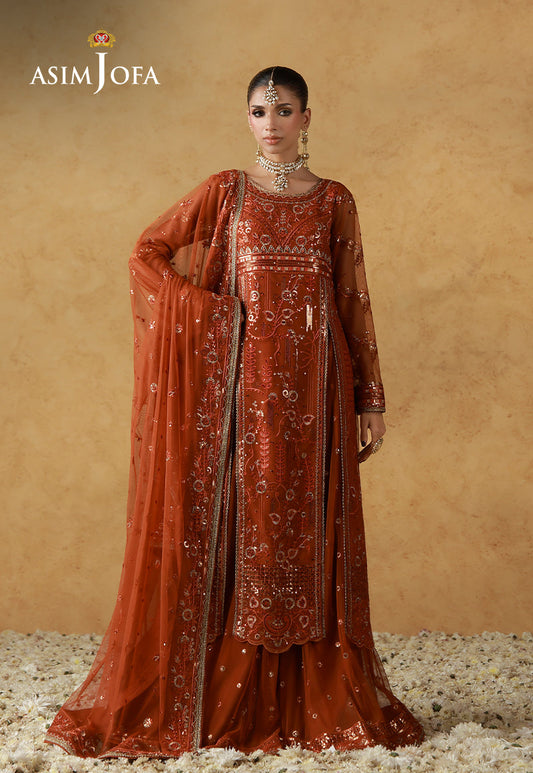 Asim Jofa | Wedding Festive Collection | AJULN-20 - Wedding Dress - available at Maria Faisal in UK and USA.