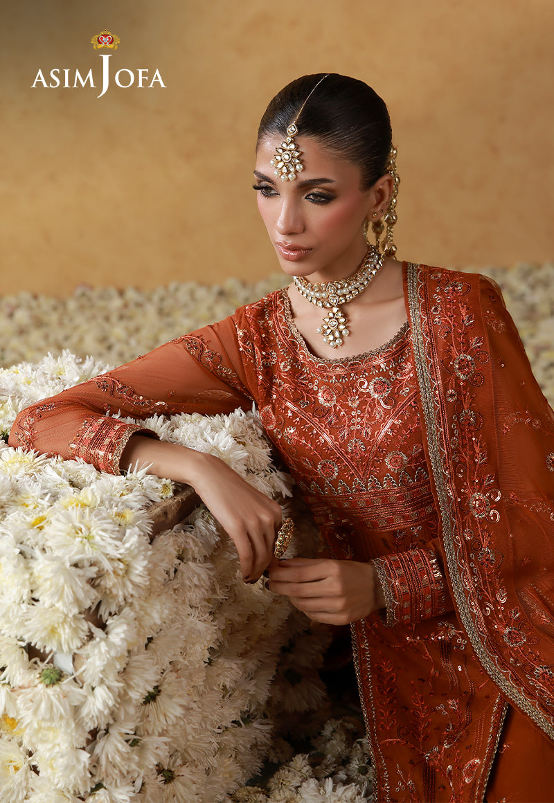 Asim Jofa | Wedding Festive Collection | AJULN-20 - Wedding Dress - available at Maria Faisal in UK and USA.