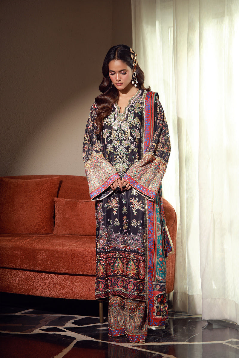 Mysie | Festive 26 | Elaila - Luxury Dress - available at Maria Faisal in UK and USA.