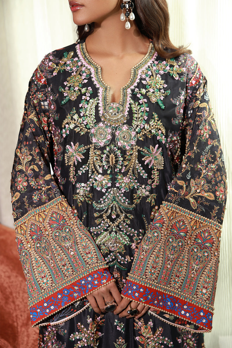 Mysie | Festive 26 | Elaila - Luxury Dress - available at Maria Faisal in UK and USA.