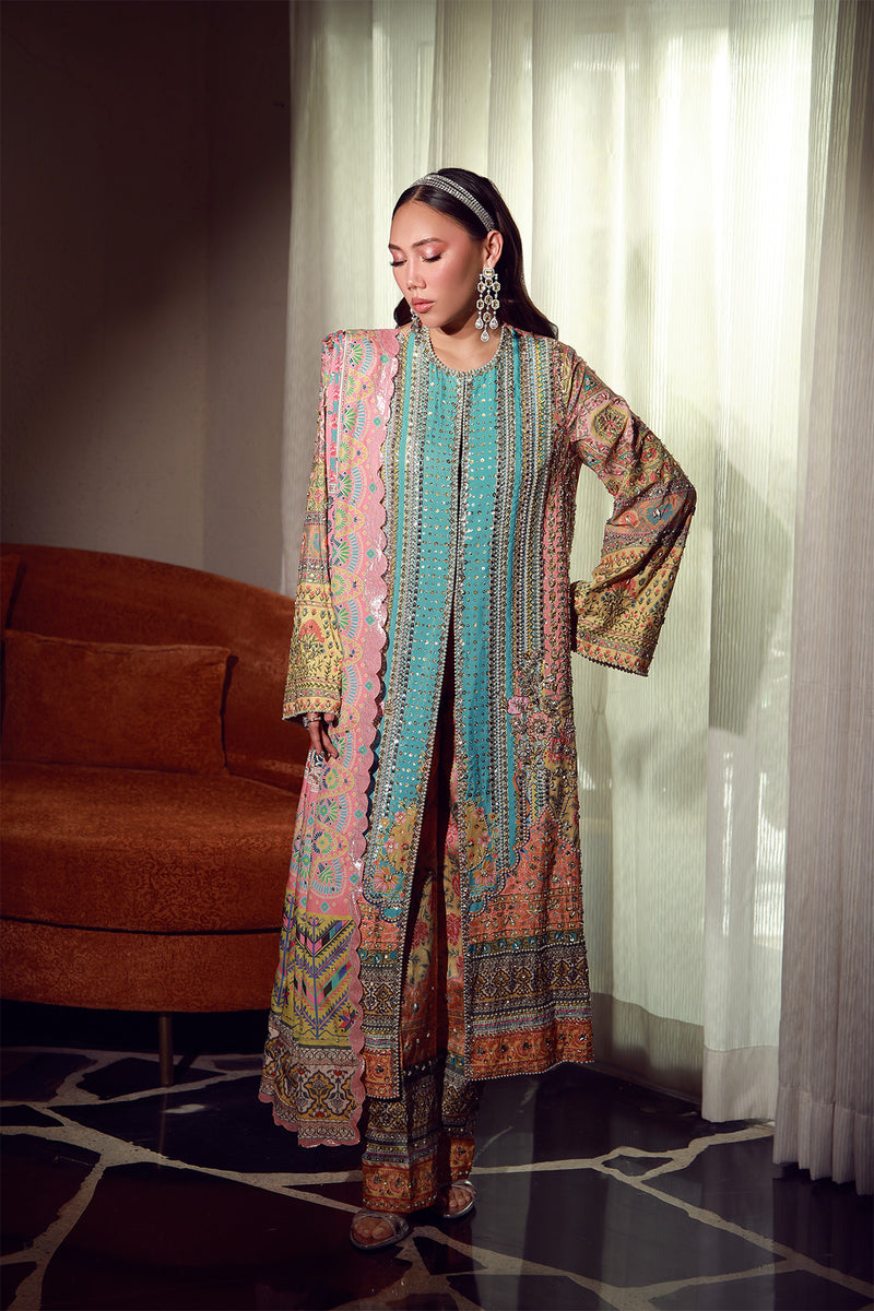 Mysie | Festive 26 | Feza - Luxury Dress - available at Maria Faisal in UK and USA.