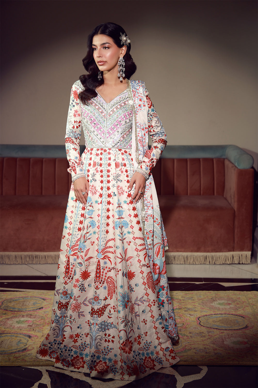 Mysie | Festive 26 | Alira - Luxury Dress - available at Maria Faisal in UK and USA.