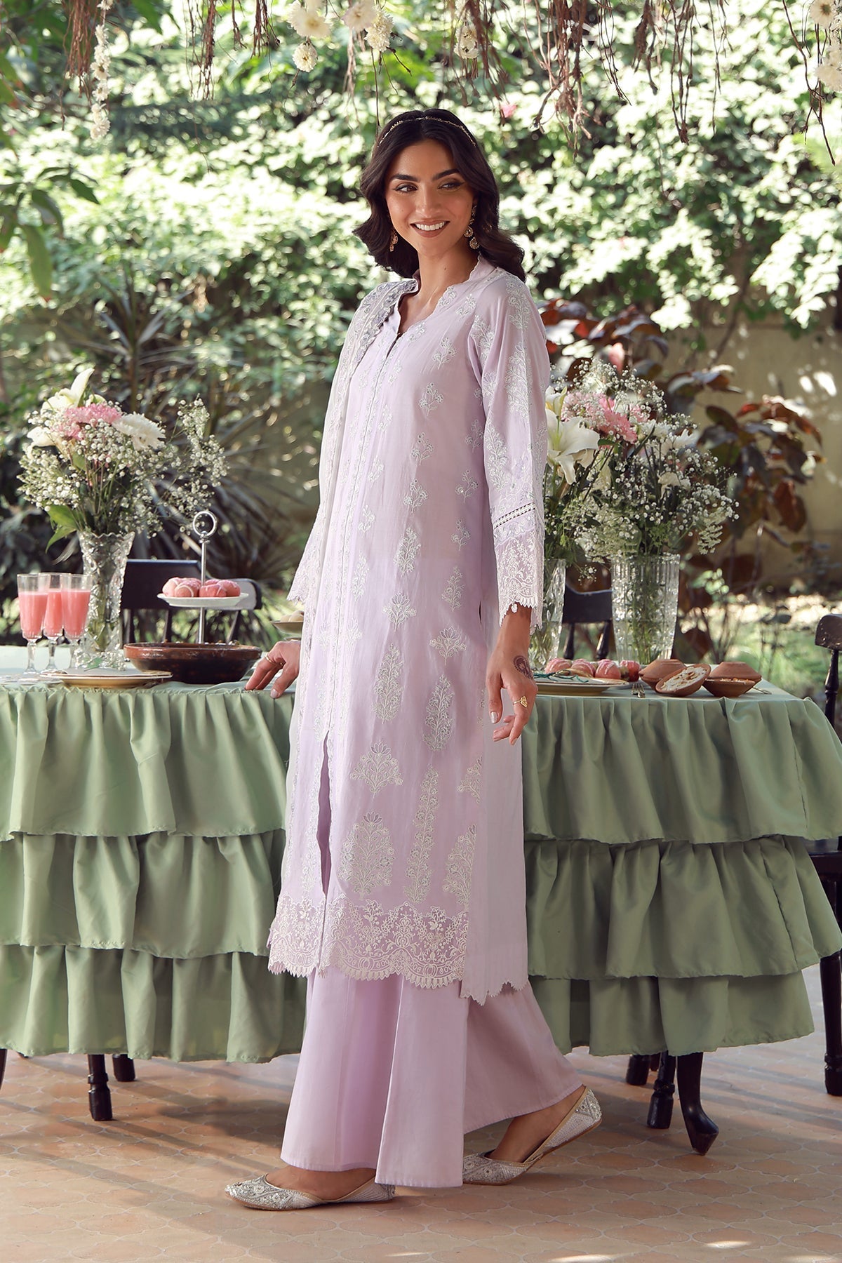 Sahar | Festive Edit 26 | Lilac Twilight - Luxury Dress - available at Maria Faisal in UK and USA.
