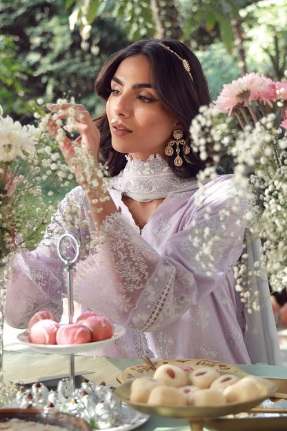Sahar | Festive Edit 26 | Lilac Twilight - Luxury Dress - available at Maria Faisal in UK and USA.