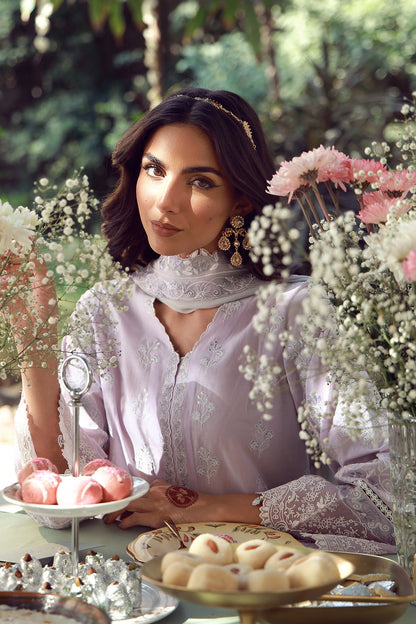 Sahar | Festive Edit 26 | Lilac Twilight - Luxury Dress - available at Maria Faisal in UK and USA.