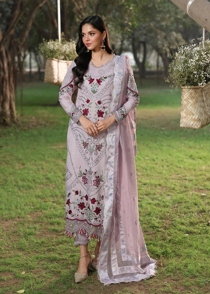 Sardinia | Tales of Petals | LAVENDAR HAZE - Luxury Dress - available at Maria Faisal in UK and USA.