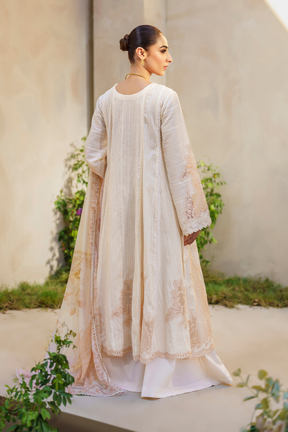 Iznik | Festive lawn 24 | SFL-03 - Designer Dress with Intricate embroidery and embellishments. Shop elegent wedding dress at Maria Faisal.